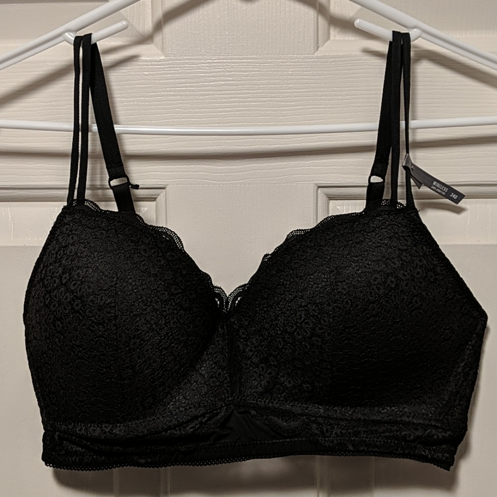 NWT AERIE REAL HAPPY WIRELESS PUSH UP BRA